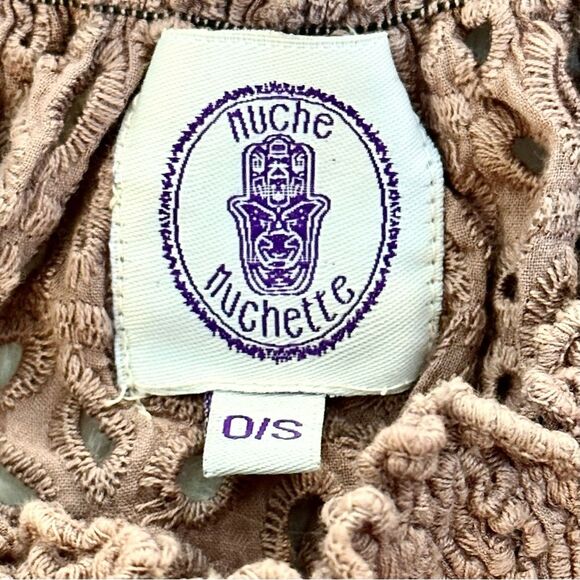 Muche Et Muchette Juan Off The Shoulder Embroidered Eyelet Dress Swim Cover Up - Picture 3 of 9